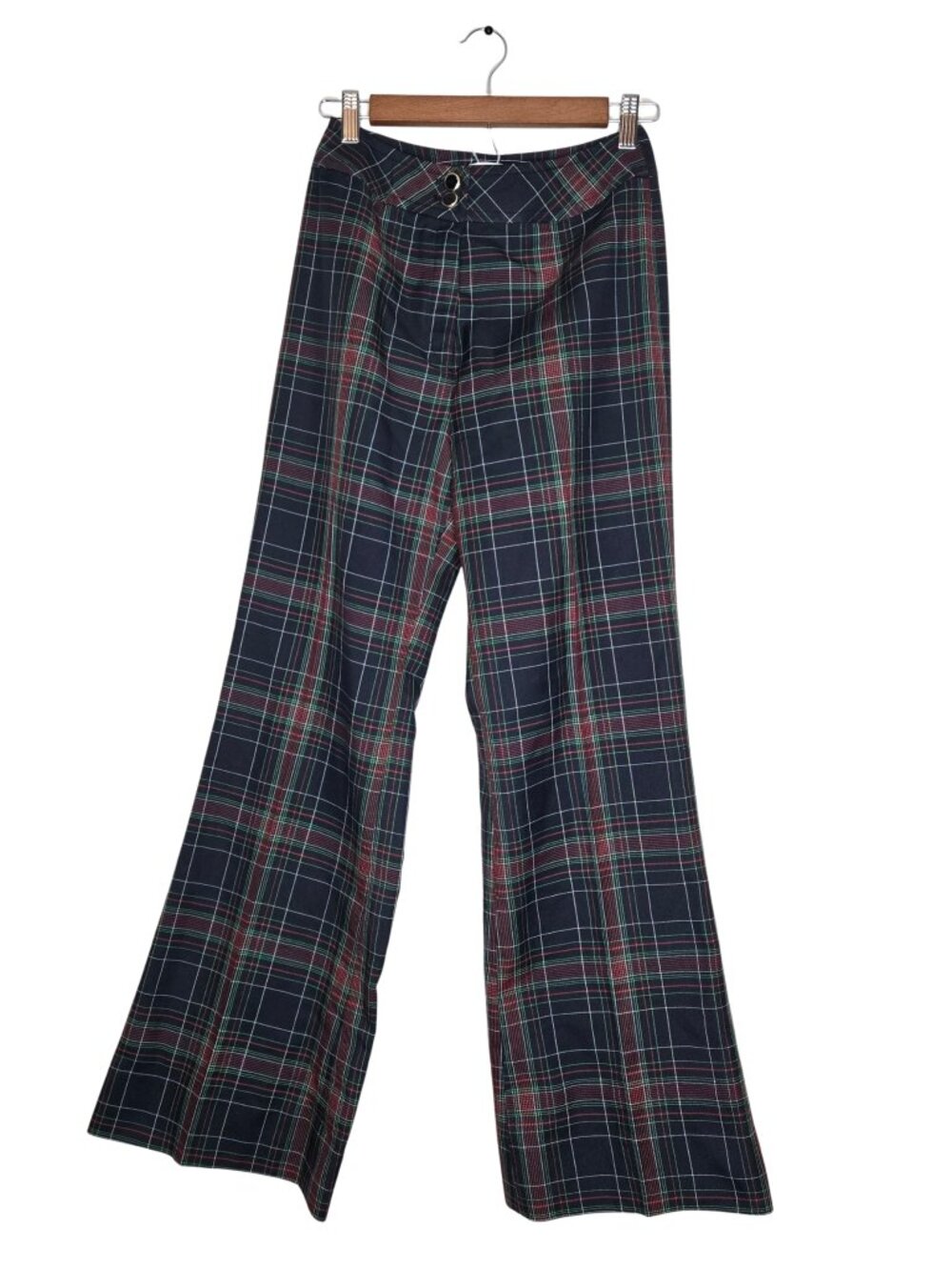 Intuitions Plaid Wide Leg Trousers